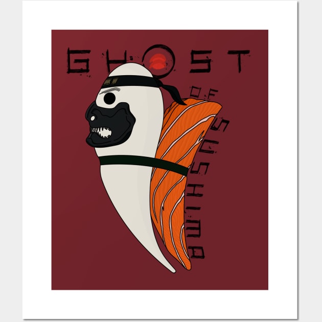 Ghost Sushi Wall Art by zody